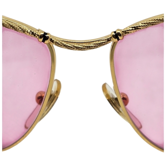 Porta Romana Gold Frame Sunglasses with Pink Lenses main image 6